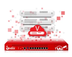 WatchGuard Firebox Virtual con seguridad avanzada, VPN y control de tráfico para entornos virtualizados.