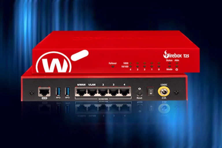 WatchGuard Firebox T25 Appliance Firewall Per Uffici E SOHO, 5 Porte Gb, VPN, Sicurezza Enterprise