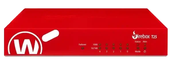 WatchGuard Firebox T25 firewall empresarial compacto para pequeñas empresas