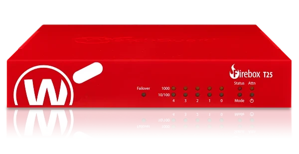 WatchGuard Firebox T25 firewall básico para pequeñas oficinas y home office