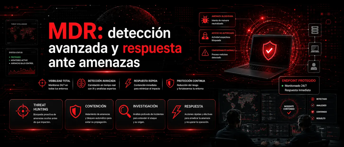 MDR vs SOC en ciberseguridad empresarial empresarial